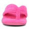 Vionic Lydia Women's Washable Thong Post Arch Supportive Slipper - Pink Glo TERRY Front
