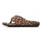 Vionic Lydia Women's Washable Thong Post Arch Supportive Slipper - Brown Multi Leopard - Left Side