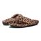 Vionic Lydia Women's Washable Thong Post Arch Supportive Slipper - Brown Multi Leopard - pair left angle