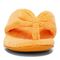Vionic Lydia Women's Washable Thong Post Arch Supportive Slipper - Marigold Terry - Front