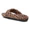 Vionic Lydia Women's Washable Thong Post Arch Supportive Slipper - Brown Multi Leopard - Back angle