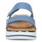 Vionic Brandie Women's Platform Comfort Sandal - Vallarta Blue Metall - Front
