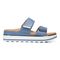 Vionic Brandie Women's Platform Comfort Sandal - Vallarta Blue Metall - Right side