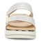 Vionic Brandie Women's Platform Comfort Sandal - Marshmallow Metallic - Front