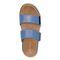 Vionic Brandie Women's Platform Comfort Sandal - Vallarta Blue Metall - Top