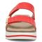 Vionic Brandie Women's Platform Comfort Sandal - Poppy - Front