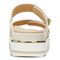 Vionic Brandie Women's Platform Comfort Sandal - Marshmallow Metallic - Back