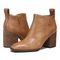 Vionic Lyssa Women's Heeled Boot - Toffee Dstrsd Lthr - pair left angle