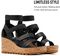 Sorel Cameron Wedge Multi Strap Women's Sandals - Black /Brown
