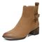 Vionic Sienna Womens Ankle/Bootie Shrtboot - Toffee Wp Nubuck - Left angle