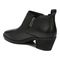 Vionic Cecily Womens Ankle/Bootie Shrtboot - Black Wp Tmbl Lthr - Back angle