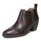 Vionic Cecily Womens Ankle/Bootie Shrtboot - Chocolate Wp Leather - Left angle