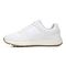 Vionic Shayla Womens Oxford/Lace Up Casual - White Nyln/suede - Left Side