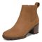 Vionic Wilma Womens Ankle/Bootie Shrtboot - Toffee Wp Nubuck - Left angle