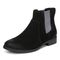 Vionic Alana Women's Comfort Boot with Arch Support - Black Suede Left angle