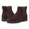Vionic Alana Women's Comfort Boot with Arch Support - Chocolate Suede pair left angle
