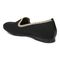 Vionic Willa Knit Womens Slip On/Loafer/Moc Casual - Black Knit - Back angle