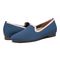 Vionic Willa Knit Womens Slip On/Loafer/Moc Casual - Dark Blue Knitt - pair left angle