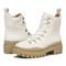 Vionic Jaxen Womens Mid Shaft Boots - Cream Wp Leather Txt - pair left angle