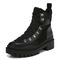 Vionic Jaxen Womens Mid Shaft Boots - Black Wp Lthr Shearl - Left angle