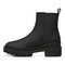 Vionic Karsen Womens Mid Shaft Boots - Black Wp Rubber Syn - Left Side