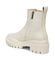 Vionic Karsen Womens Mid Shaft Boots - Cream Wp Leather Back angle