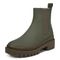Vionic Karsen Womens Mid Shaft Boots - Olive Wp Rubber Syn - Left angle