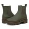 Vionic Karsen Womens Mid Shaft Boots - Olive Wp Rubber Syn - pair left angle