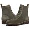 Vionic Lani Women's Arch Supportive Boot - Olive - pair left angle