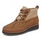 Vionic Nolan Womens Ankle/Bootie Shrtboot - Toffee Lthr Canvas - Left angle