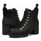 Vionic Spencer Womens Mid Shaft Boots - Black Wp Nubuck - pair left angle