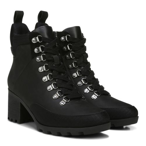 Vionic Spencer Womens Mid Shaft Boots - Black Wp Nubuck - Pair
