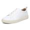 Vionic Lucas Mens Oxford/Lace Up Casual - White Leather - Left angle