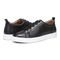 Vionic Lucas Mens Oxford/Lace Up Casual - Black Leather - pair left angle