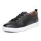 Vionic Lucas Mens Oxford/Lace Up Casual - Black Leather - Left angle
