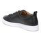 Vionic Lucas Mens Oxford/Lace Up Casual - Black Leather - Back angle
