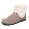 Vionic Maizie Womens Slipper Casual - Brownie Suede - Left angle