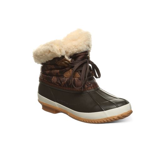 Bearpaw Diamond Women's Leather, Knitted Textile Boots - 2728W Bearpaw- 242 - Earth Camo - Profile View