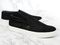 Revitalign Boardwalk Leather - Women's Casual Slip-on - shoe Black angle pair