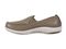 Spenco Siesta Men's Leather Slip-on Comfort Shoe - Fossil - Side