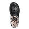 Joybees Cozy Lined Crock Slipper Clog with Arch Support - Black/Cheetah 2 Top
