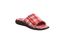 Strole Den Tartan Women's Wool Slide Slippers with Orthotic Arch Support Strole- 614 - Red - View