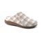 Strole Snug Tartan Women's Supportive Clog with Orthotic Arch Support Strole- 721 - Wheat - Profile View