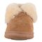 Lamo Lady's Doubleface Sheepskin Bootie Slippers CW1732 - Chestnut - Front View