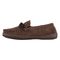Lamo Lady's Moccasin Slippers P002W - Chocolate - Side View