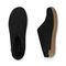 Glerups Wool Open Heel Unisex Slipper / Slip-on Clog - Leather Sole - Model B - B Charcoal 5