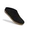Glerups Wool Open Heel Unisex Slipper / Slip-on Clog - Leather Sole - Model B - B Charcoal 4