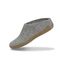 Glerups Wool Open Heel Unisex Slipper / Slip-on Clog - Leather Sole - Model B - B Grey 1