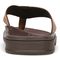 Vionic Wyatt Men's Toe-Post Sport Arch Supportive Sandal - Toffee Leather - Back