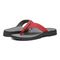 Vionic Wyatt Mens Thong Sandals - Red - pair left angle